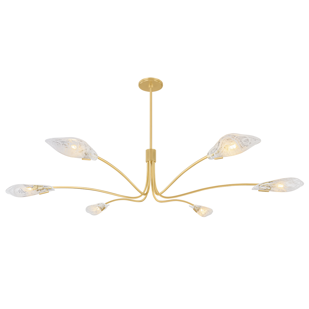 Tenafly Chandelier - Aged Brass