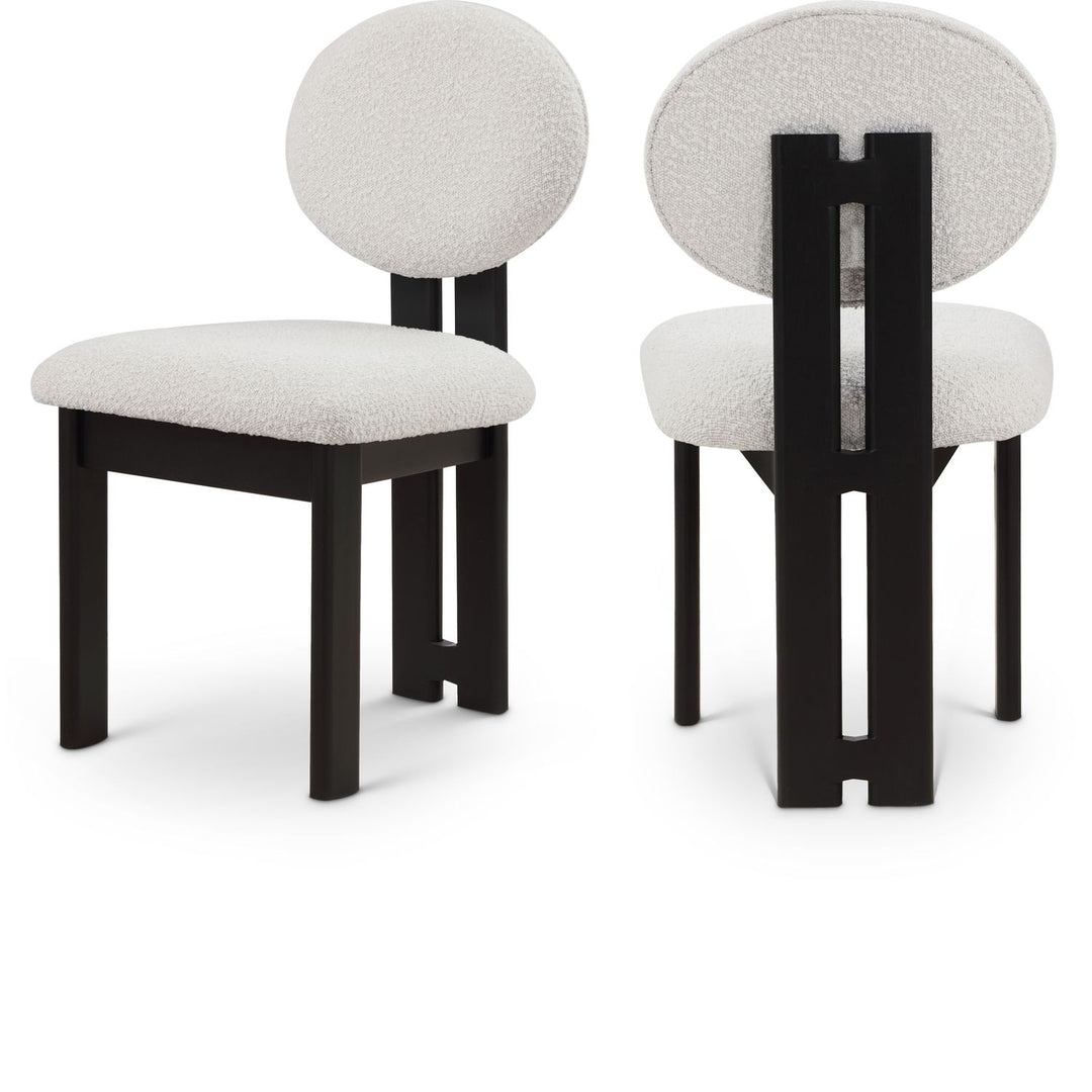 Napa Cream Boucle Fabric Upholstered Dining Chair