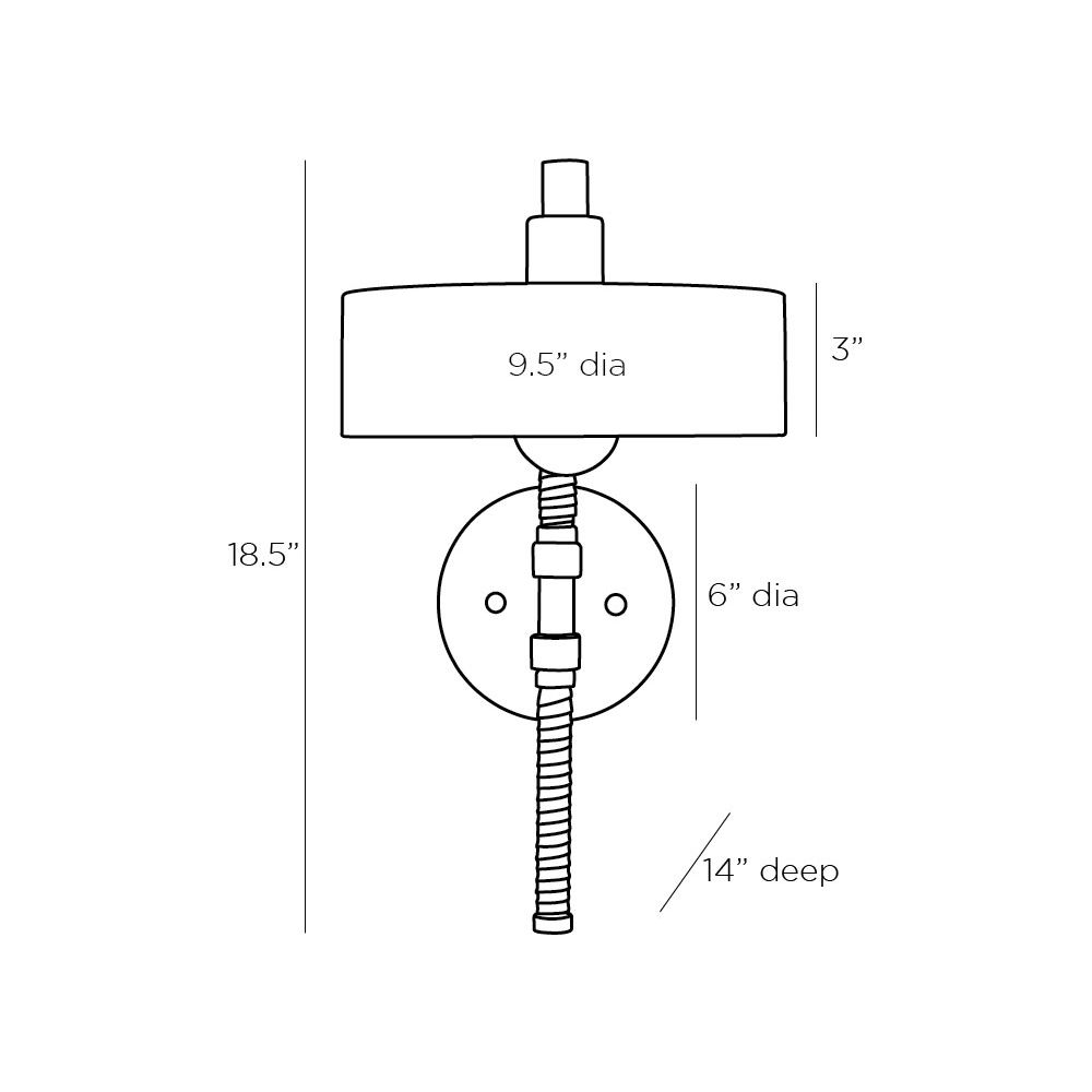 Blake Sconce - Brown