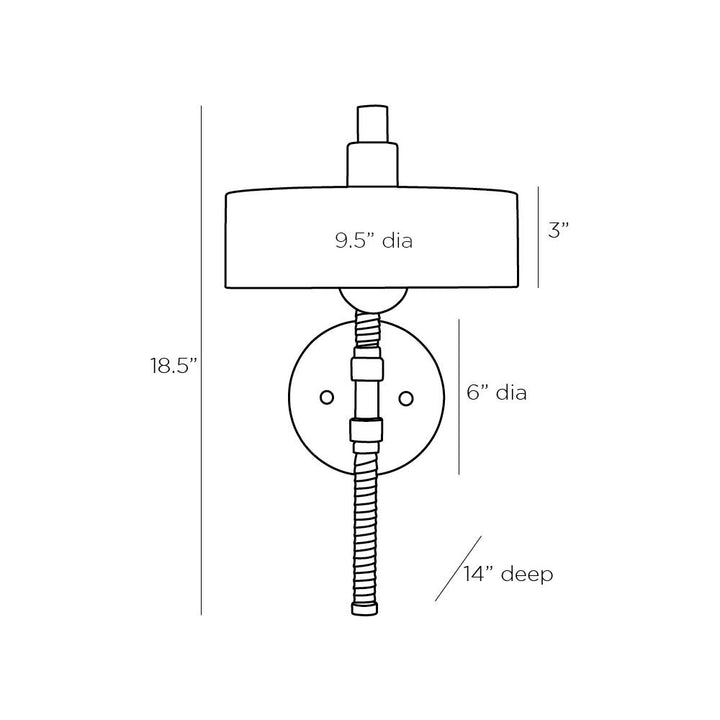 Blake Sconce - Brown