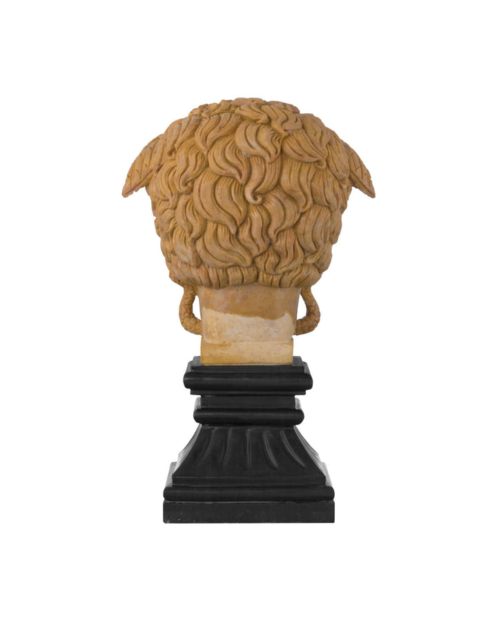 Decorative Objects Hypnos Head on Metal Plinth