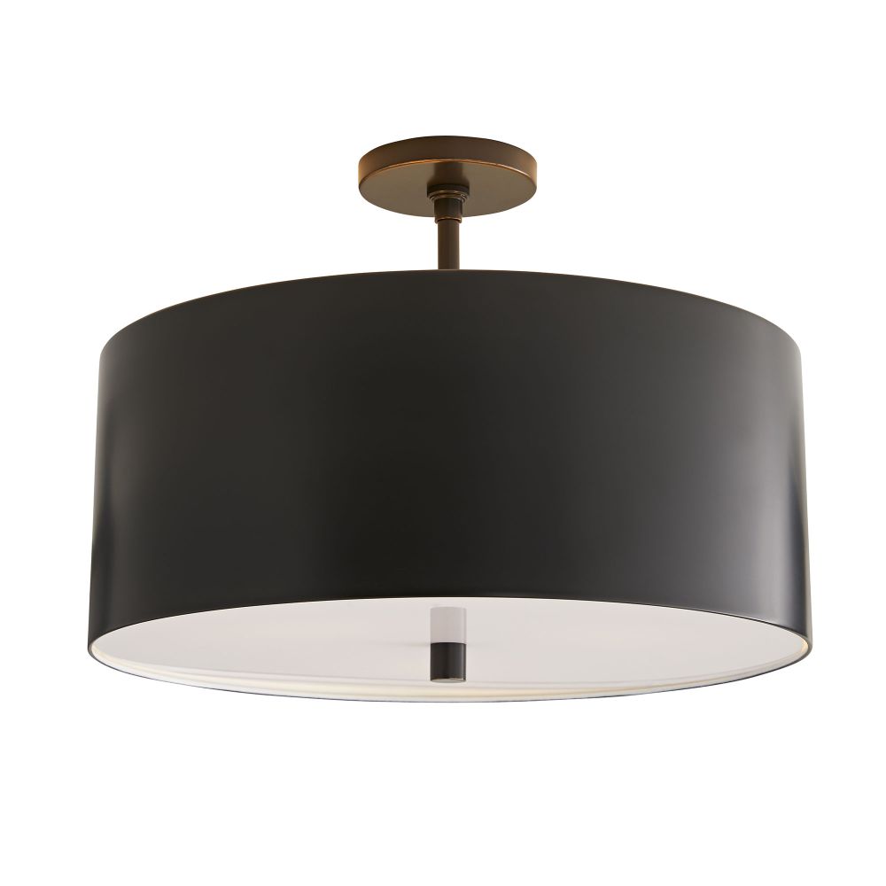 Flush Mounts Thurston Semi-Flush - Black
