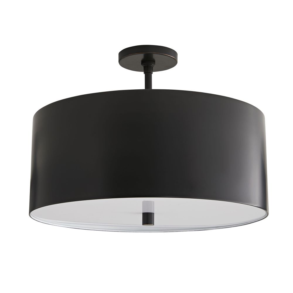 Flush Mounts Thurston Semi-Flush - Black