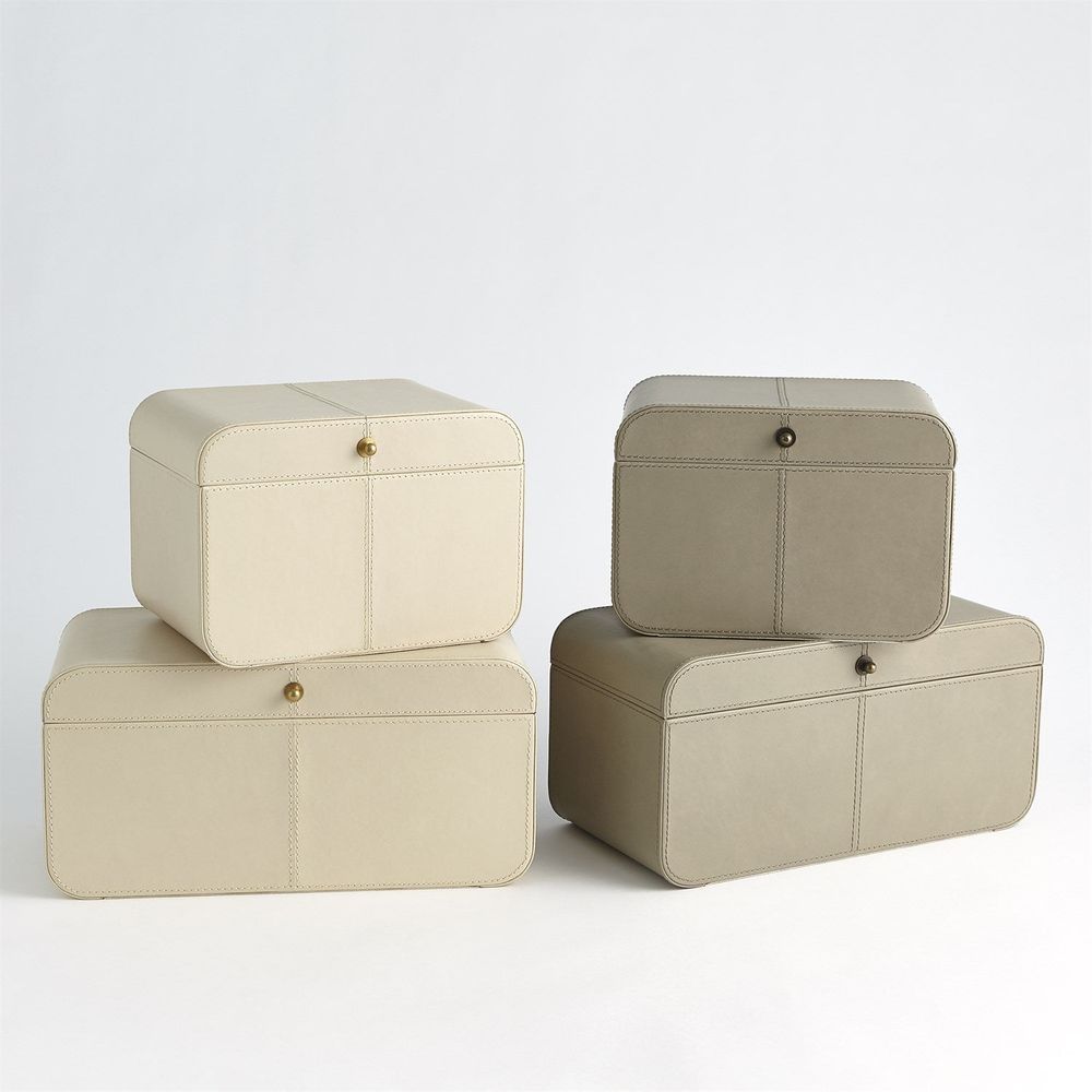 Curved Corner Box-Ivory-Sm