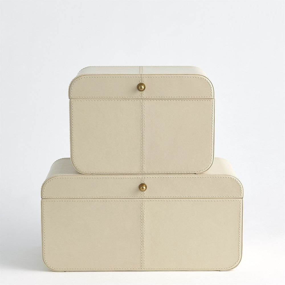 Boxes Curved Corner Box-Ivory-Sm