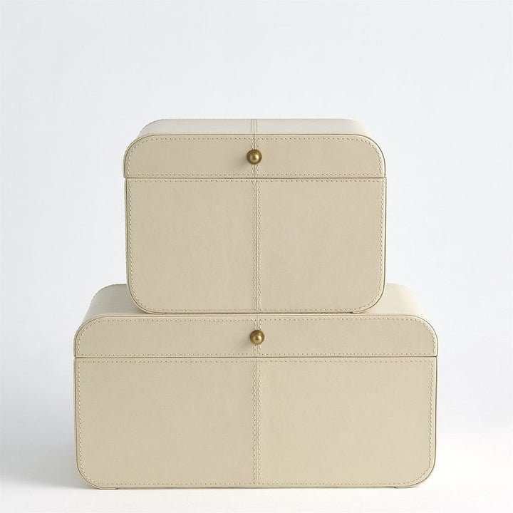 Boxes Curved Corner Box-Ivory-Sm