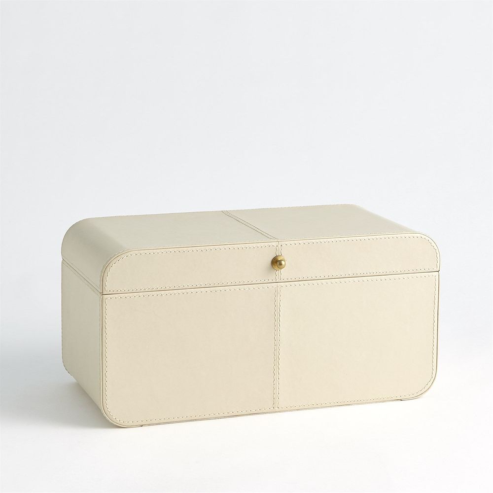 Curved Corner Box-Ivory-Sm
