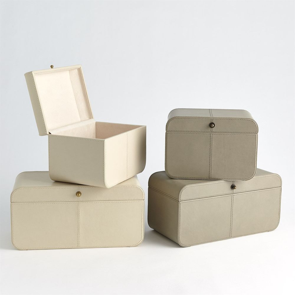 Curved Corner Box-Ivory-Sm