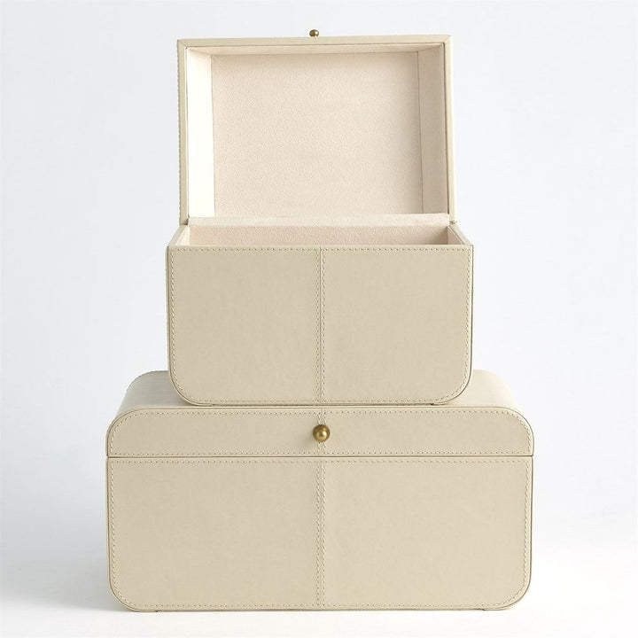 Curved Corner Box-Ivory-Sm