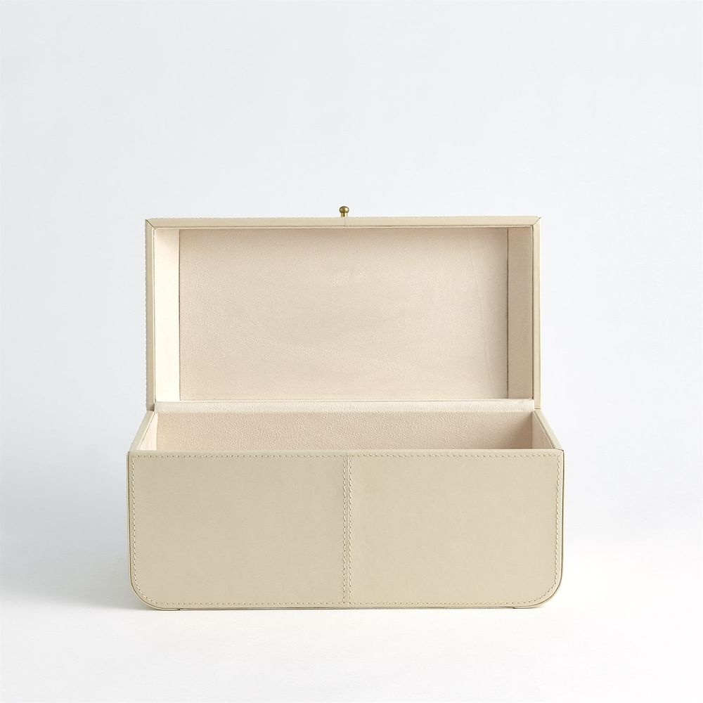 Curved Corner Box-Ivory-Sm