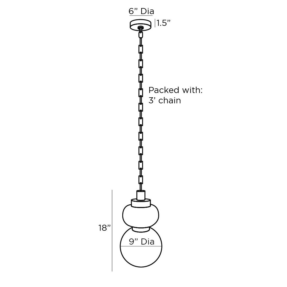 Pendants Malachy Pendant - Black