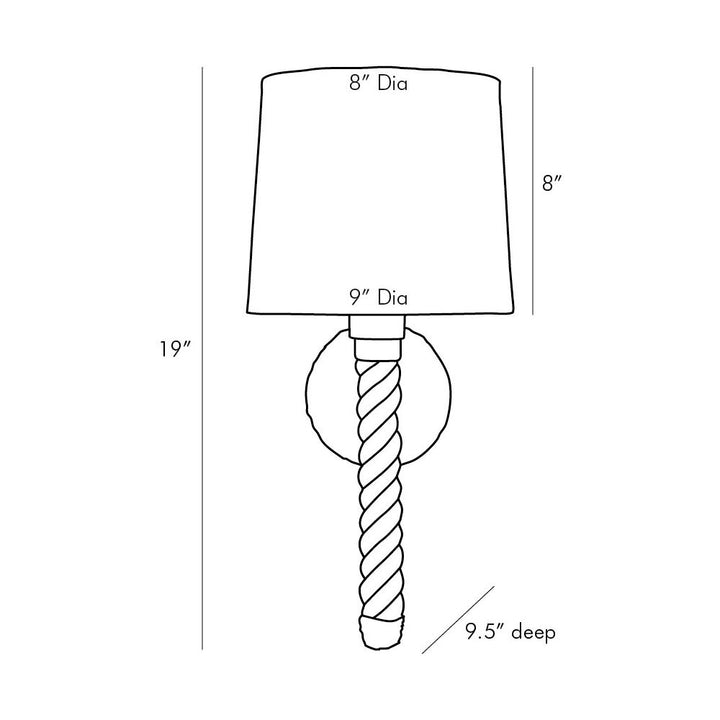 Fluoro Sconce - Gold