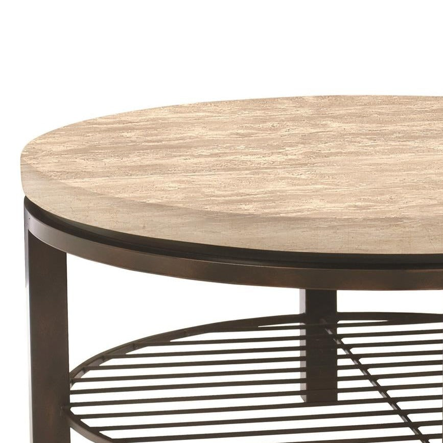 Tempo Round Cocktail Table-Bernhardt-BHDT-498015-Coffee Tables-2-France and Son