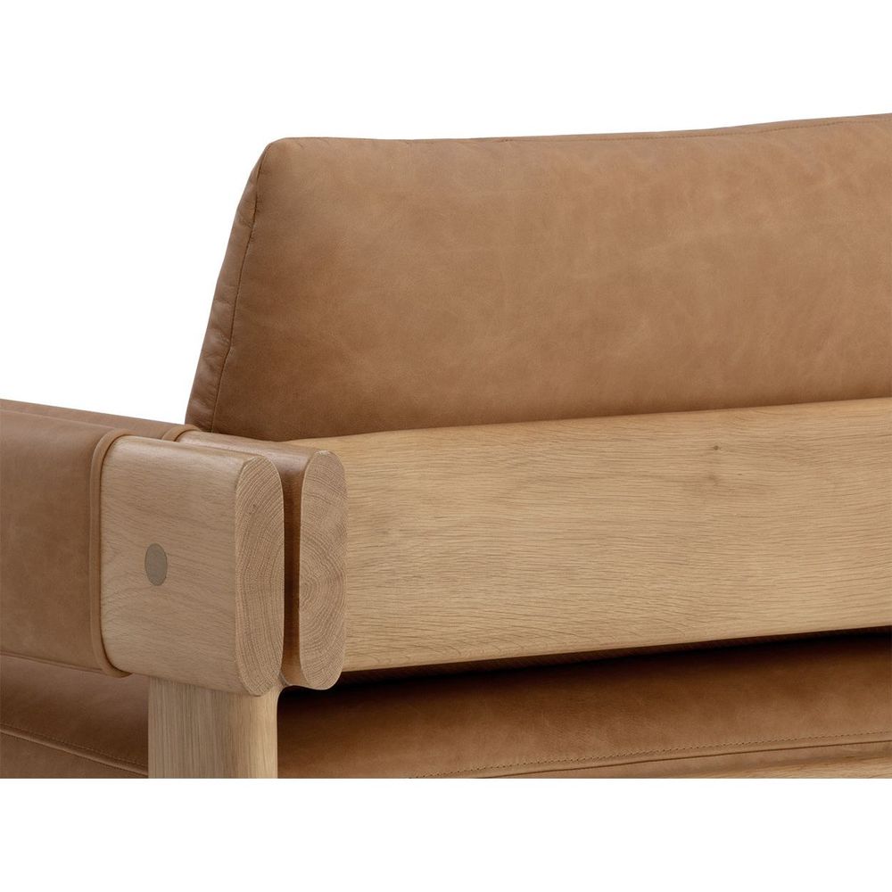 Carmichael Lounge Chair - Ludlow Sesame Leather