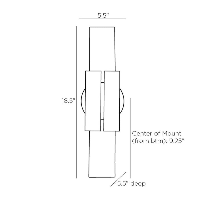 Silque Sconce - Black