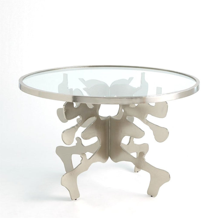 Dining Tables Ink Blot Dining Table-Nickel-48