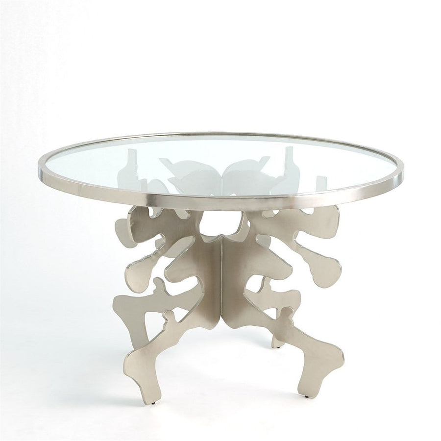 Dining Tables Ink Blot Dining Table-Nickel-48