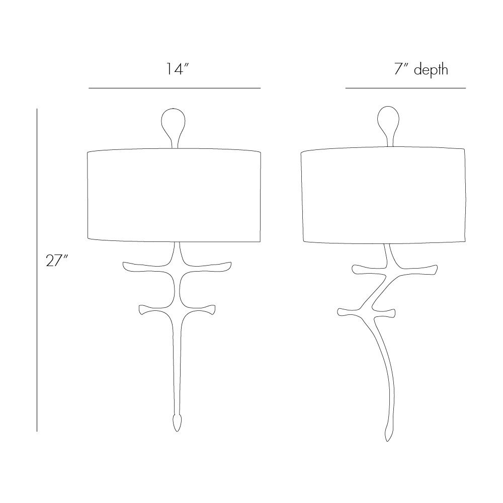 Wall Lighting Talon Sconce - Black