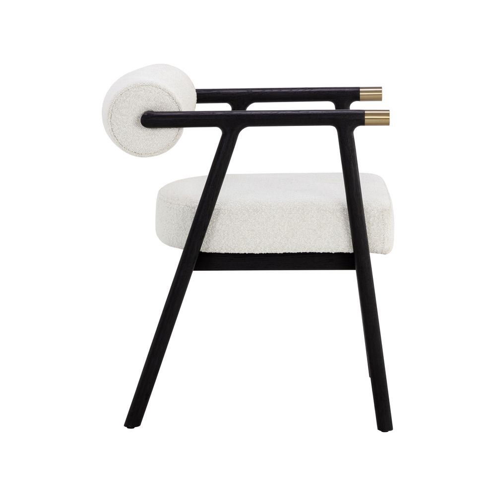 Sova Dining Armchair - Black - Copenhagen White