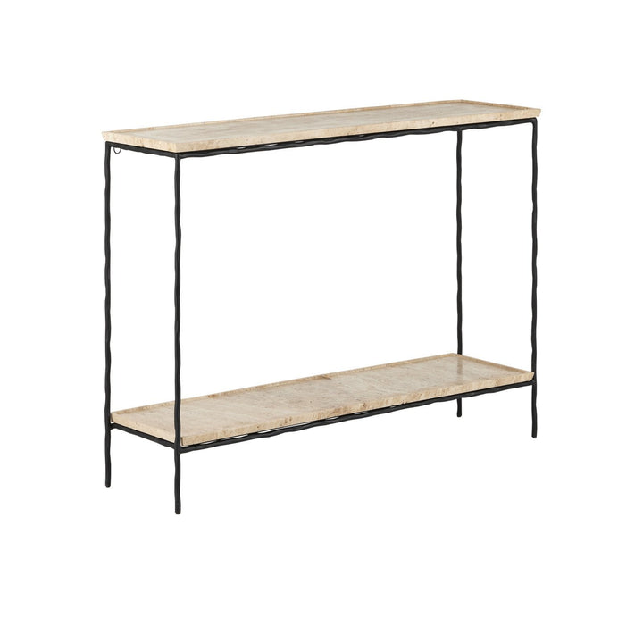 Boyles Travertine Console Table