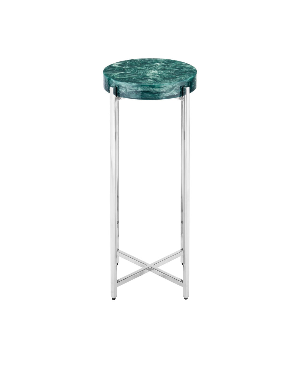 Side Tables Rina Teal Drinks Table