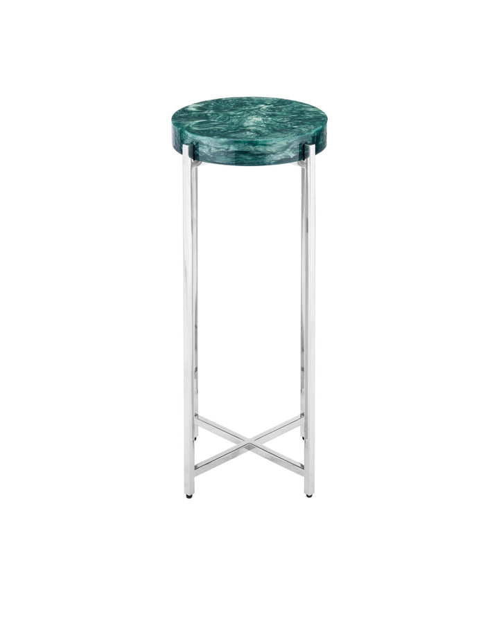 Side Tables Rina Teal Drinks Table