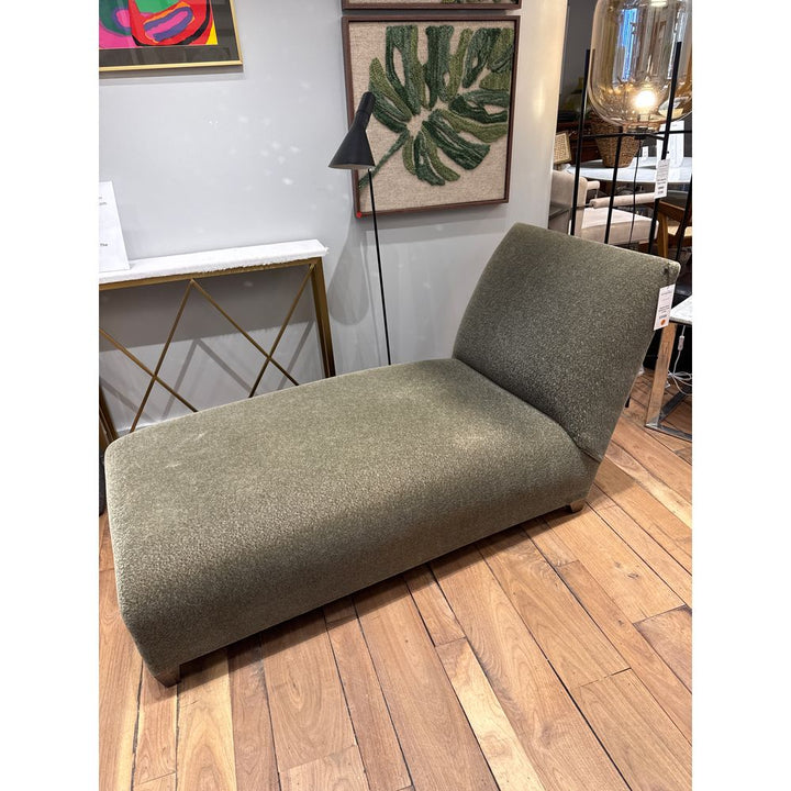  Donghia Mohair Upholstered Chaise Lounge
