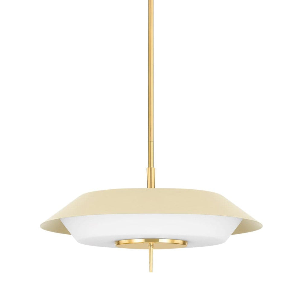 Westport Pendant-Hudson Valley-HVL-4304-AGB/SSD-PendantsAged Brass/Soft Sand-2-France and Son