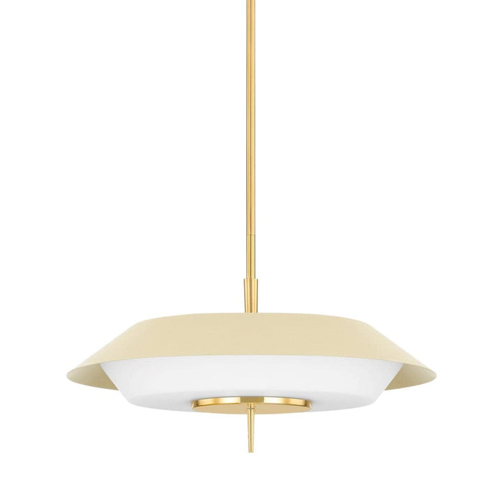 Westport Pendant-Hudson Valley-HVL-4304-AGB/SSD-PendantsAged Brass/Soft Sand-2-France and Son