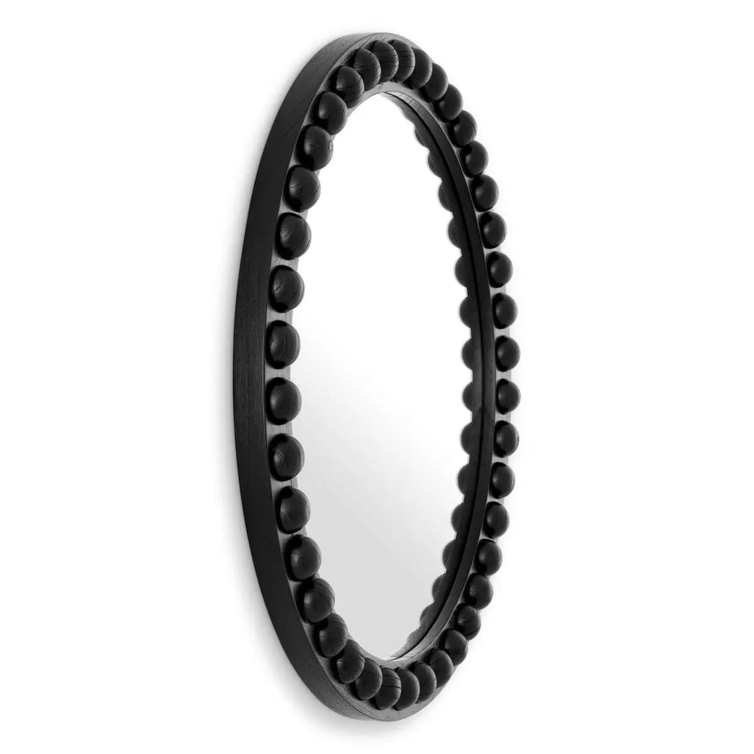 Mirror Kenton Round Classic Black Finish - image 4