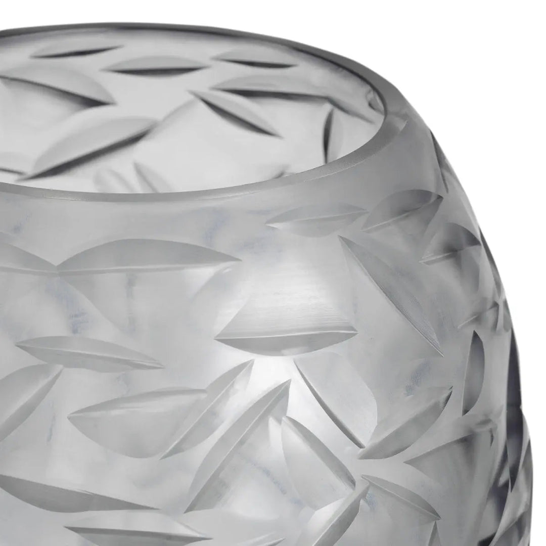 Vase Hadleigh Grey Color Glass - image 4