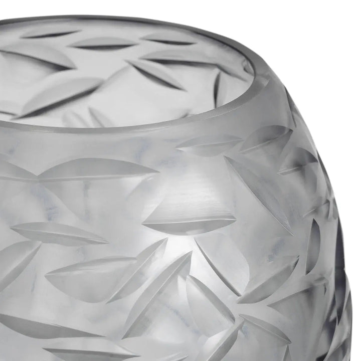 Vase Hadleigh Grey Color Glass - image 4