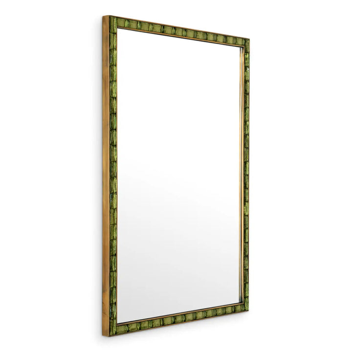 Mirror Torino Vintage Brass Finish Handmade Glass - image 4