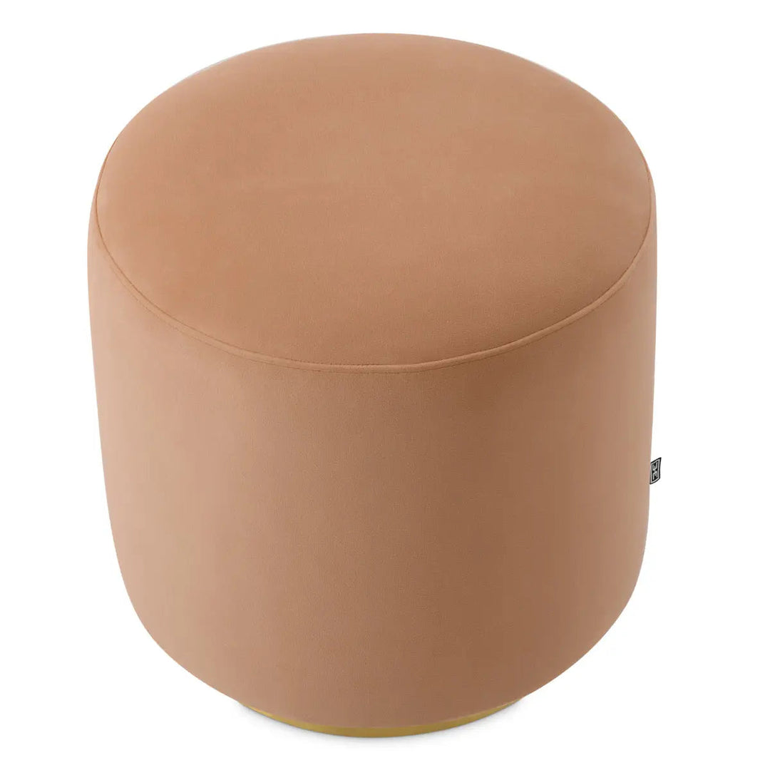 Dining Stool Greer Savona Camel Brushed Brass Finish - image 4