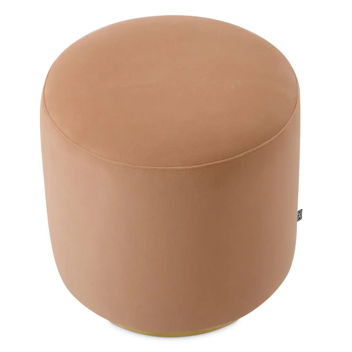 Dining Stool Greer Savona Camel Brushed Brass Finish - image 4