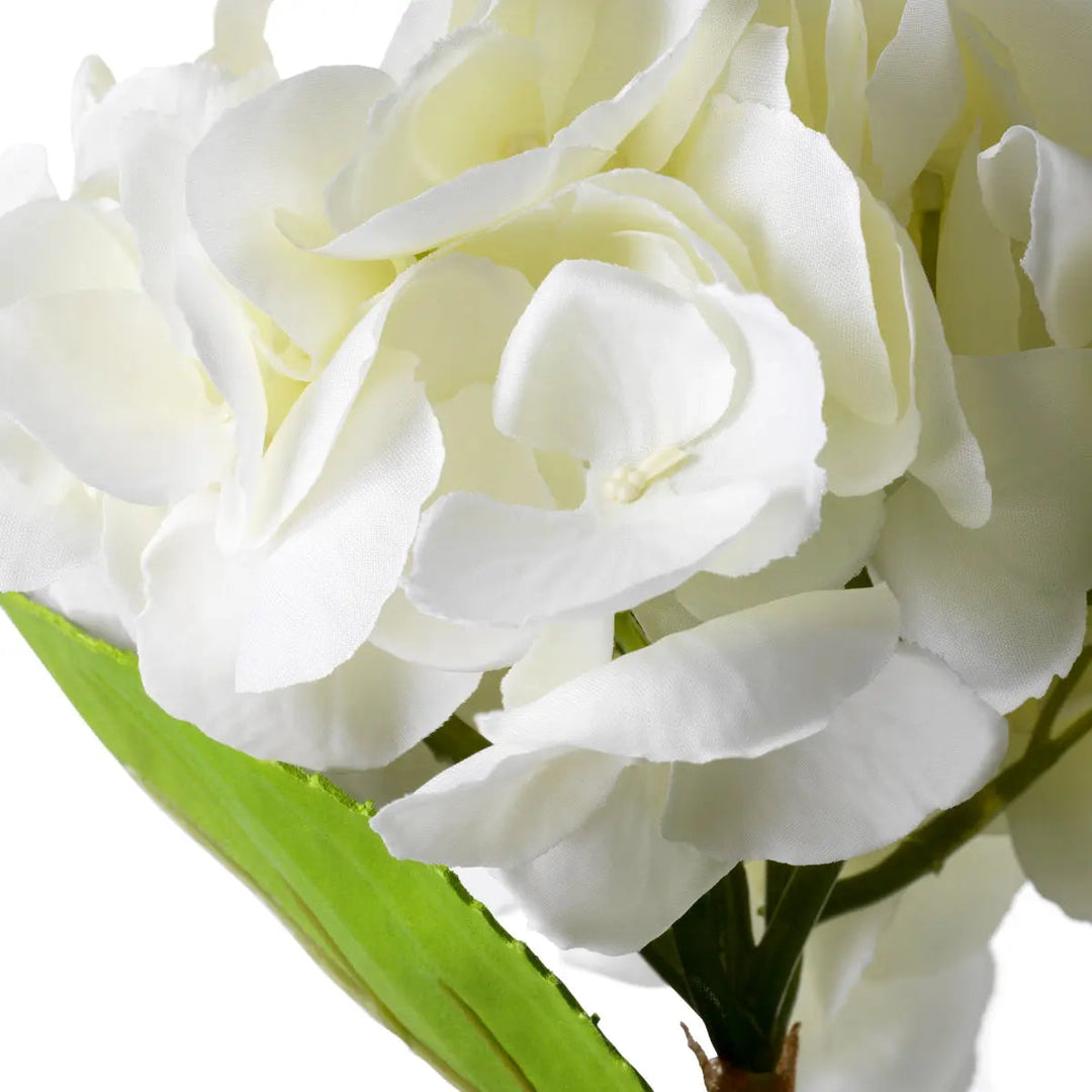 Bouquet Of Hydrangeas White Tones Real Touch 48 Pcs/2 Varieties - image 4