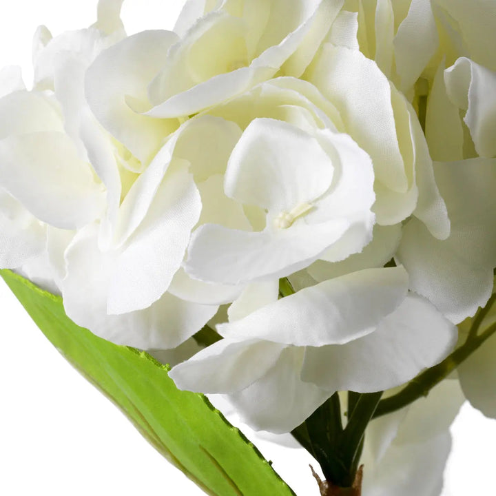 Bouquet Of Hydrangeas White Tones Real Touch 48 Pcs/2 Varieties - image 4