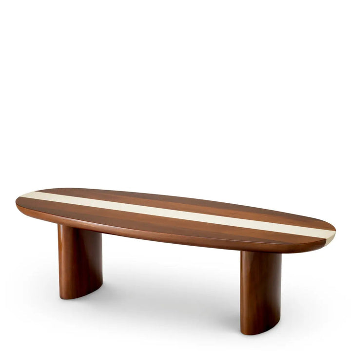 Coffee Table Jenson Mahogany Wood High Gloss - image 4