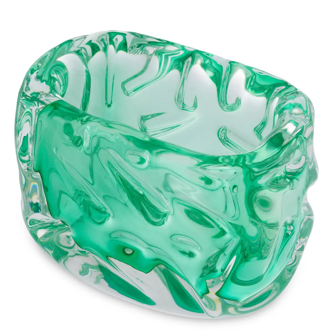 Bowl Avoir Turquoise Green Glass - image 4