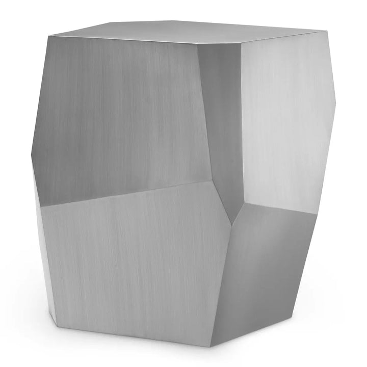 Side Table Ramiro Brushed Steel Finish - image 2