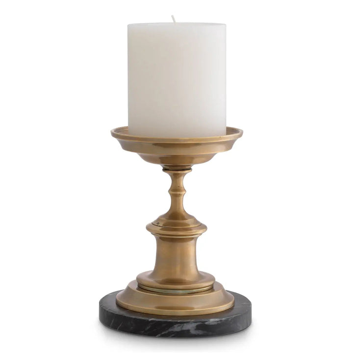 Candle Holder Brampton Vintage Brass Finish - image 4