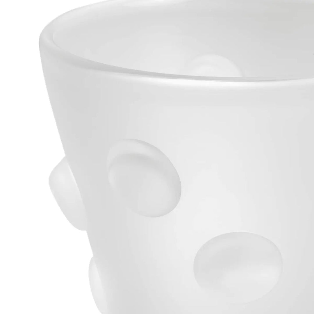 Vase Evander Frosted White Glass - image 4