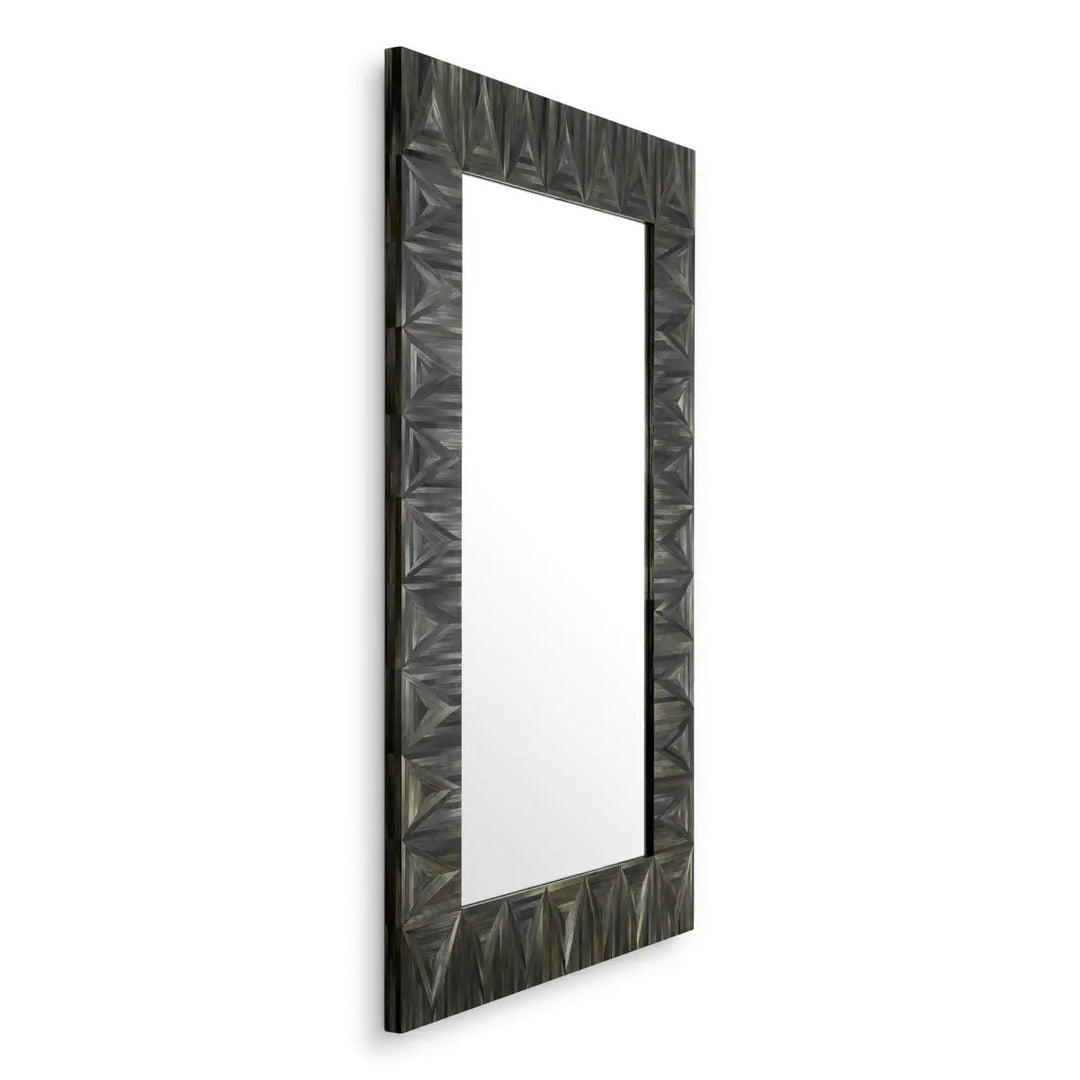 Mirror Belmont Straw Marquetry Charcoal - image 4