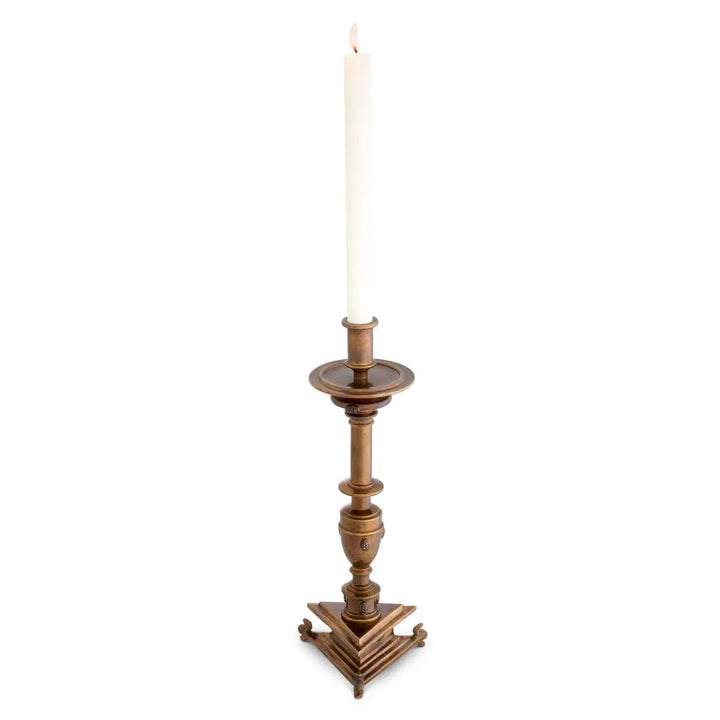Candle Holder Philip Antique Gold Finish - image 1