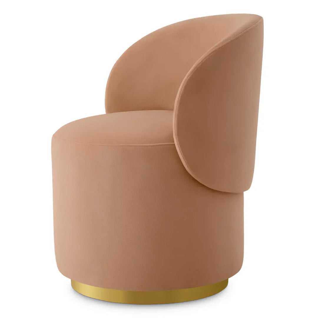 Dining Chair Greer Savona Camel Brushed Brass Finish - image 4