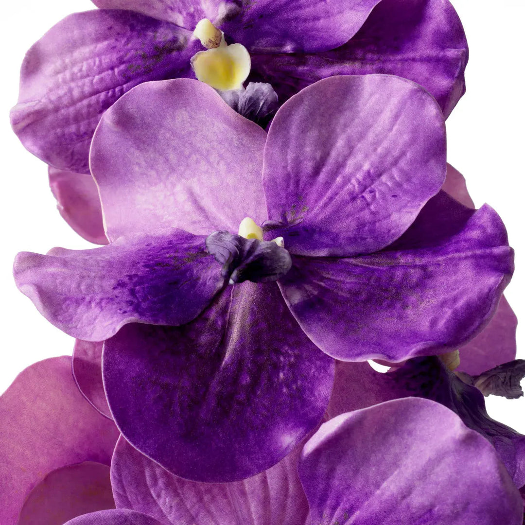 Bouquet Of Vanda Orchids Purple Real Touch 24 Pcs - image 4