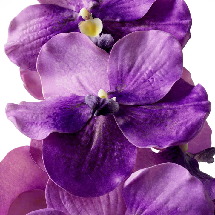 Bouquet Of Vanda Orchids Purple Real Touch 24 Pcs - image 4