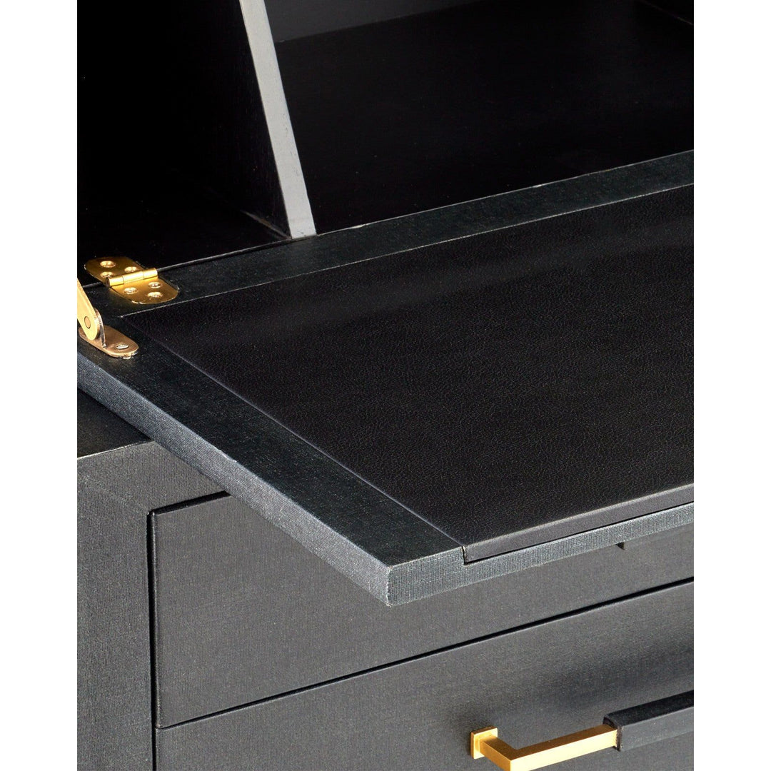 Verona Black Secretary Desk