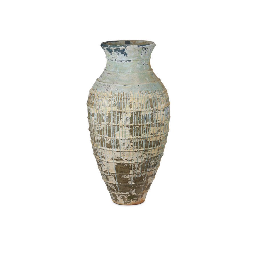 Vases Lipari Extra Large Antique Blue Drip Urn