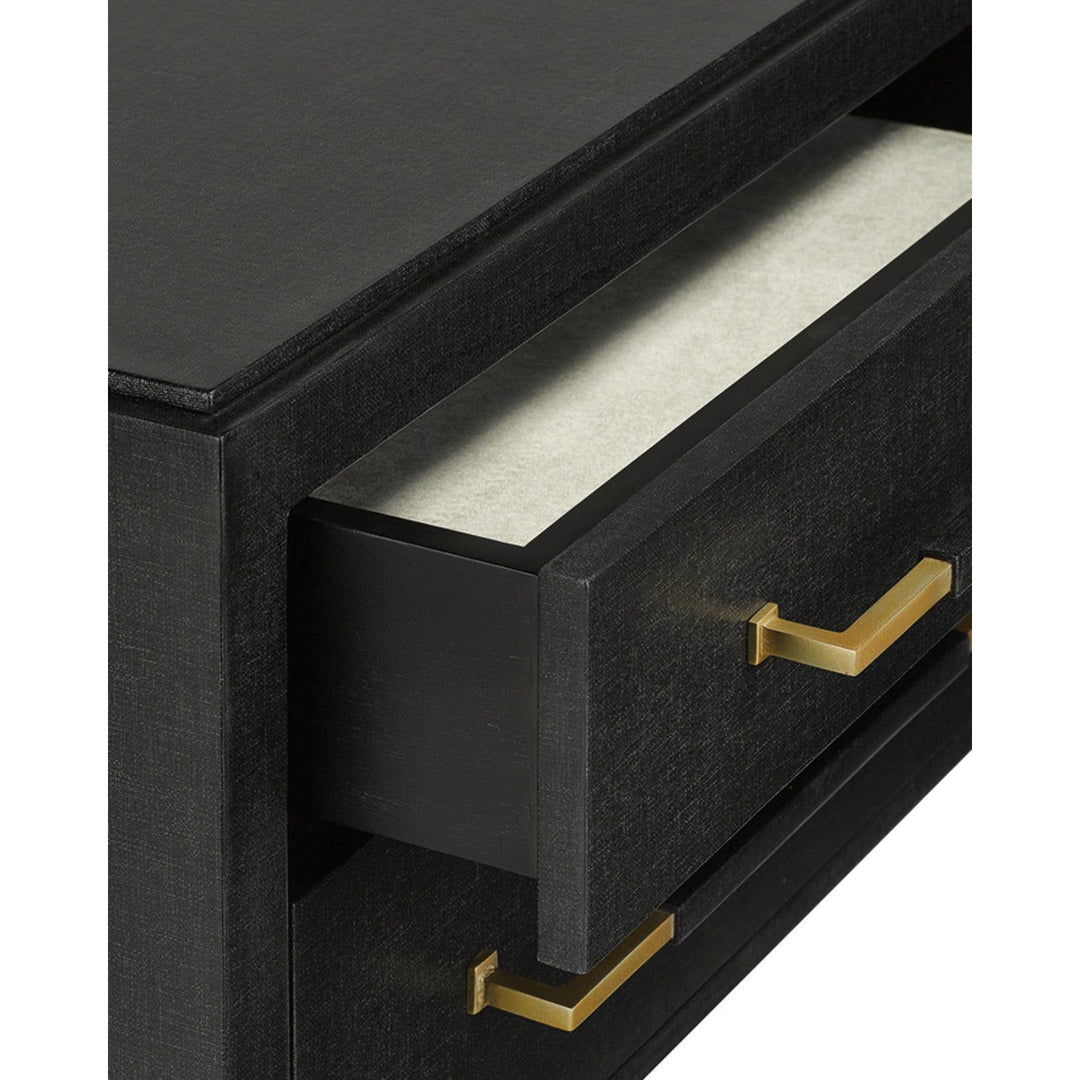 Verona Black Nightstand